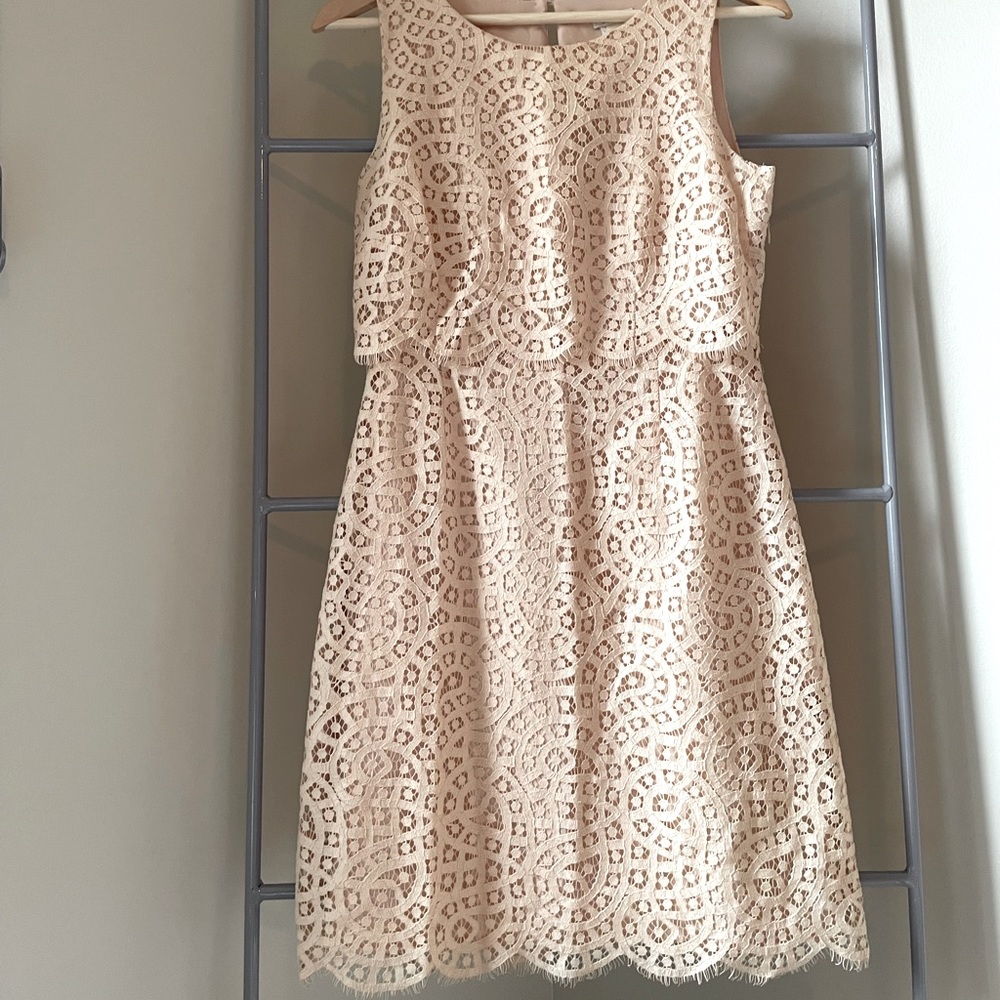 Jcrew, 0, cream dress
